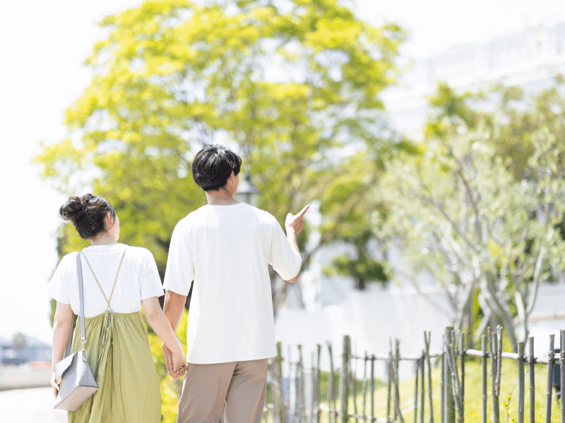神戸の結婚相談所Aimarryのデートをするカップルのイメージ画像です。