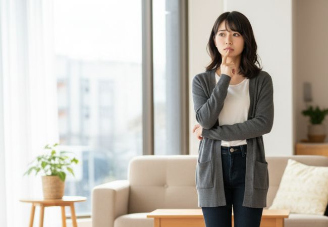 婚活で立てていたスケジュールが崩れそうで、悩んでいる女性のイメージ画像です。