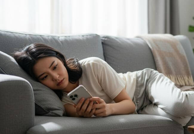 神戸の結婚相談所Aimarryの婚活や結婚に悩んでいる女性のイメージ画像