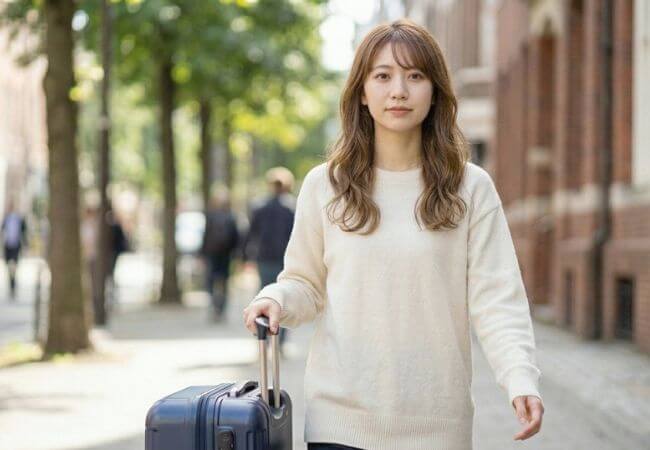 実家に帰省をして、婚活への意識が変わった女性のイメージ画像です。
