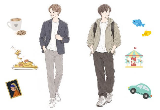 男性の婚活デート服はデートの回数や場所に応じて選ぶべきことのイメージ画像です。